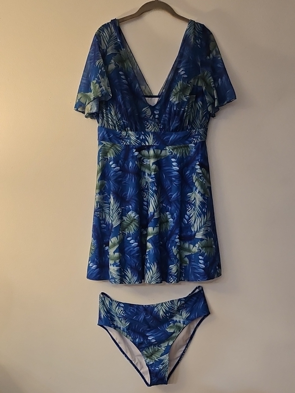 2X (16W) Swim Dress with Bottoms